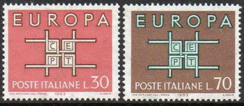 Poštovní známky Itálie 1963 Evropa CEPT Mi# 1149-50