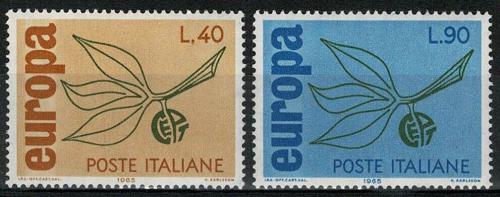 Poštovní známky Itálie 1965 Evropa CEPT Mi# 1186-87