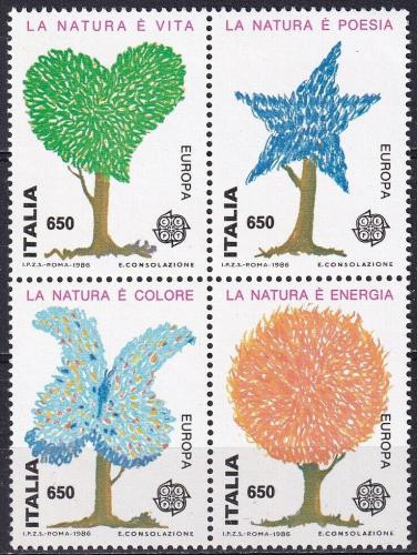 Poštovní známky Itálie 1986 Evropa CEPT, ochrana pøírody Mi# 1968-71 Kat 15€ 	