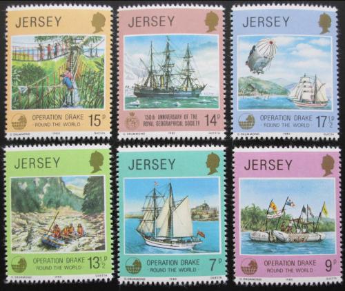 Poštovní známky Jersey 1980 Expedice Drake Mi# 228-33