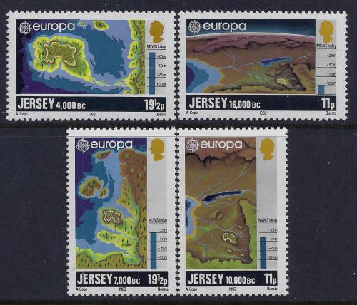 Poštovní známky Jersey 1982 Evropa CEPT Mi# 278-81