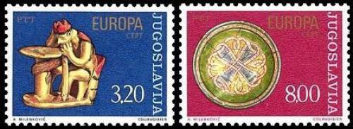 Poštovní známky Jugoslávie 1976 Evropa CEPT, umìlecké øemeslo Mi# 1635-36