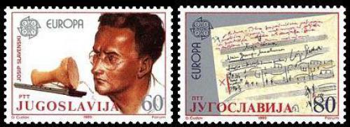 Poštovní známky Jugoslávie 1985 Evropa CEPT, rok hudby Mi# 2104-05