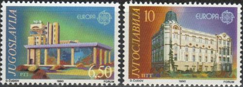 Poštovní známky Jugoslávie 1990 Evropa CEPT, pošta Mi# 2414-15