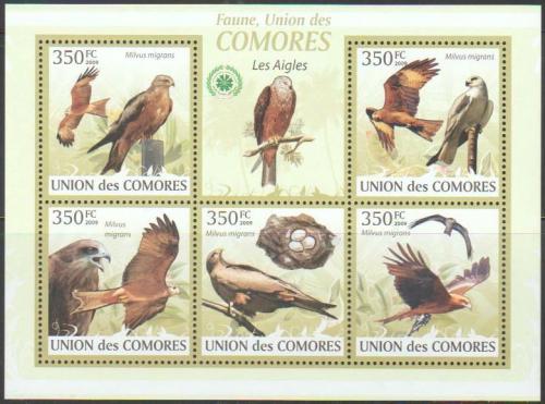 Poštovní známky Komory 2009 Orli Mi# 2382-86 Kat 9€