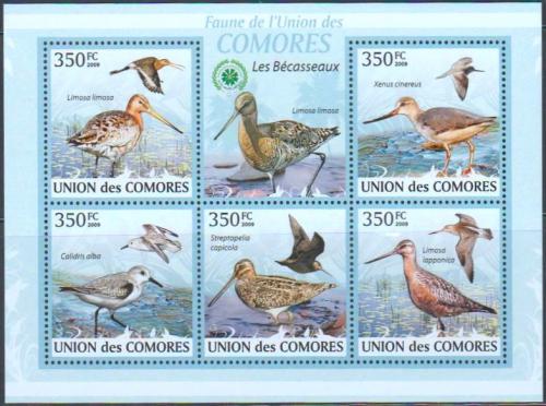 Poštovní známky Komory 2009 Sluky Mi# 2367-71 Kat 9€