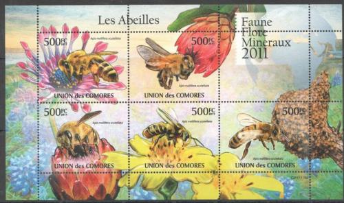 Poštovní známky Komory 2011 Vèely Mi# 2995-99 Bogen Kat 12€