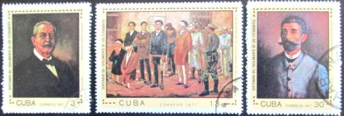 Potovn znmky Kuba 1971 Umn Mi# 1730-32