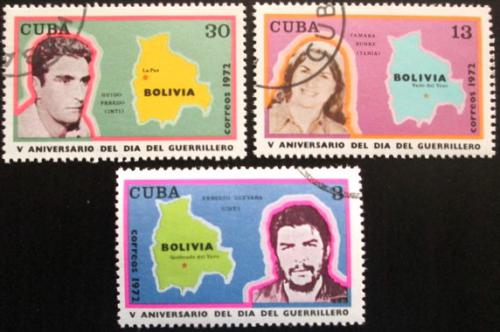 Potovn znmky Kuba 1972 Guerrilla, Che Guevara Mi# 1813-15