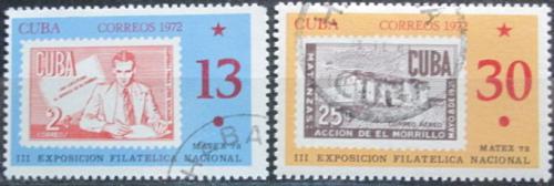 Potovn znmky Kuba 1972 vstava MATEX Mi# 1819-20