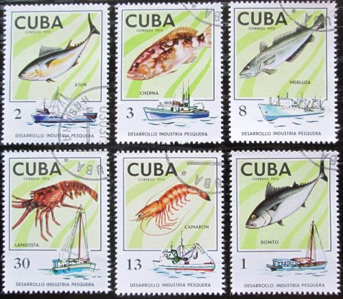 Potovn znmky Kuba 1975 Rybolov Mi# 2030-35