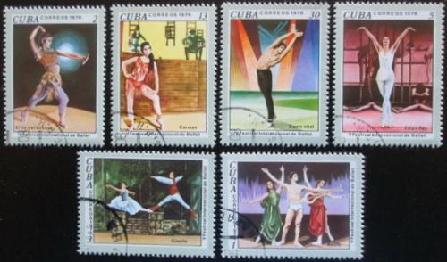 Potovn znmky Kuba 1976 Balet Mi# 2168-73