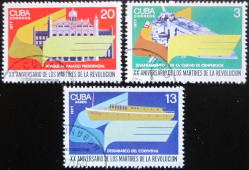 Potovn znmky Kuba 1977 Obti revoluce Mi# 2264-66