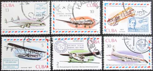 Potovn znmky Kuba 1977 Potovn letadla Mi# 2248-53