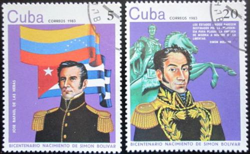 Potovn znmky Kuba 1983 Osobnosti Mi# 2741-42