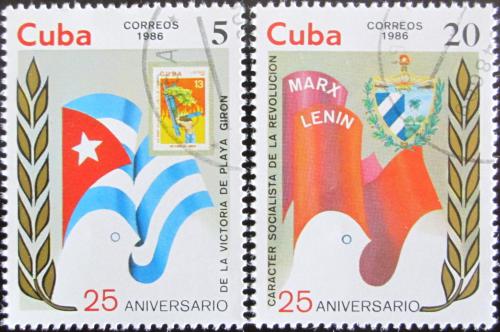 Potovn znmky Kuba 1986 Vro Mi# 3012-13