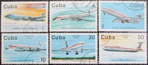 Potovn znmky Kuba 1988 Dopravn letadla Mi# 3184-89