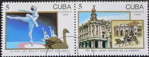 Potovn znmky Kuba 1988 Vro Mi# 3248-49