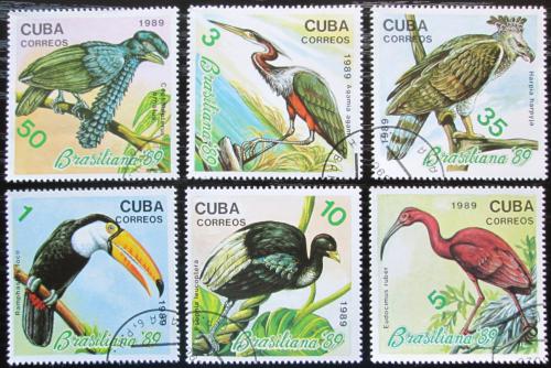 Potovn znmky Kuba 1989 Exotit ptci Mi# 3300-05