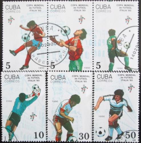 Potovn znmky Kuba 1990 MS ve fotbale Mi# 3356-61