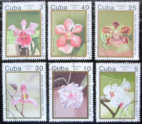 Potovn znmky Kuba 1992 Orchideje Mi# 3583-88