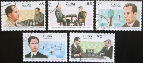 Potovn znmky Kuba 1996 Jos Ral Capablanca, achy Mi# 3954-58