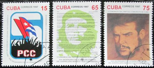 Potovn znmky Kuba 1997 Kongres Komunistick strany Kuby Mi# 4060-62