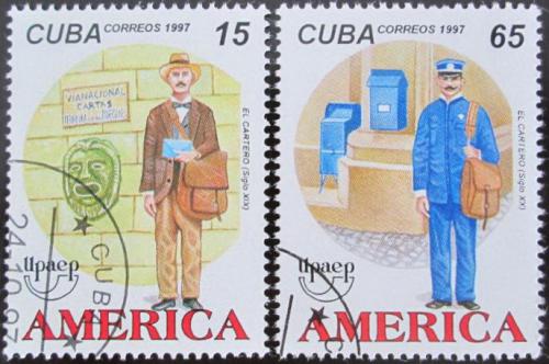 Potovn znmky Kuba 1997 Potovn doruovatel Mi# 4063-64 