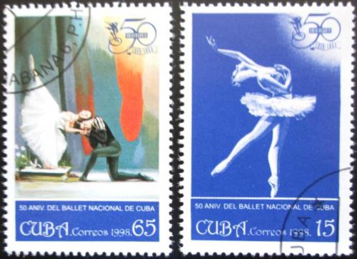 Potovn znmky Kuba 1998 Sttn balet, 50. vro Mi# 4160-61