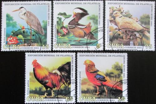 Potovn znmky Kuba 2001 Asijt ptci Mii# 4330-34 Kat 5.50 - zvtit obrzek