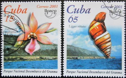 Potovn znmky Kuba 2001 Flra a fauna Mii# 4378-79