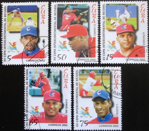 Potovn znmky Kuba 2002 Baseball Mi# 4467-71 Kat 6
