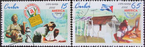 Potovn znmky Kuba 2002 Boj s negramotnost Mii# 4459-60