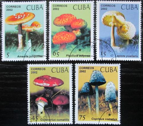 Potovn znmky Kuba 2002 Houby Mi# 4438-42 Kat 5.50