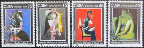 Potovn znmky Kuba 2002 Umn, Wilfredo Lam Mii# 4481-84 Kat 6