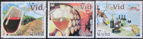 Potovn znmky Kuba 2002 Vstavy vna Mi# 4434-36