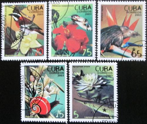 Potovn znmky Kuba 2003 Fauna a flra Mi# 4521-25
