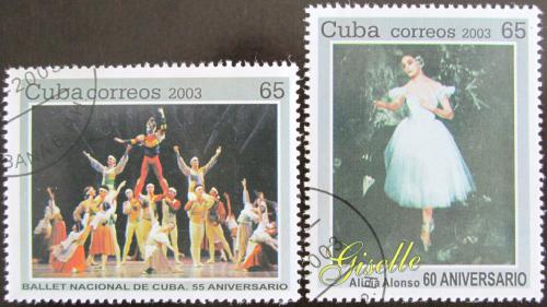 Potovn znmky Kuba 2003 Sttn balet Mi# 4566-67
