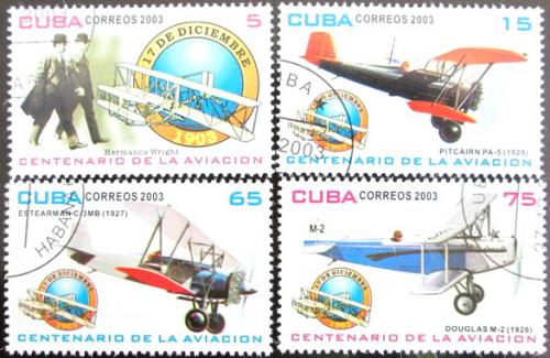 Potovn znmky Kuba 2003 Stolet letectv Mi# 4568-71