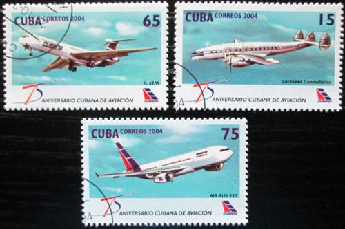 Potovn znmky Kuba 2004 Letadla Mi# 4632-34