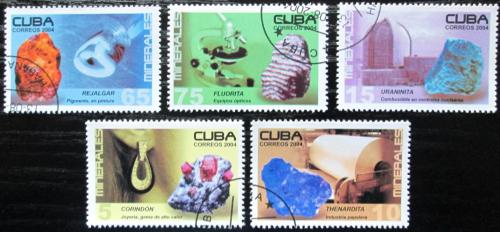 Potovn znmky Kuba 2004 Minerly Mi# 4619-23