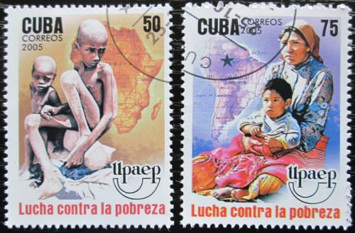 Potovn znmky Kuba 2005 Boj s chudobou Mi# 4733-34