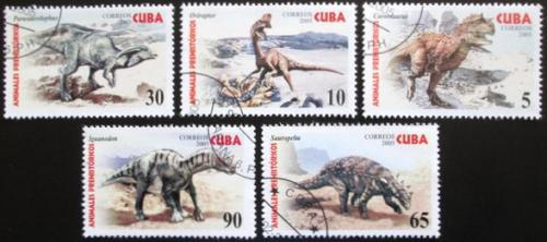 Potovn znmky Kuba 2005 Dinosaui Mi# 4667-71