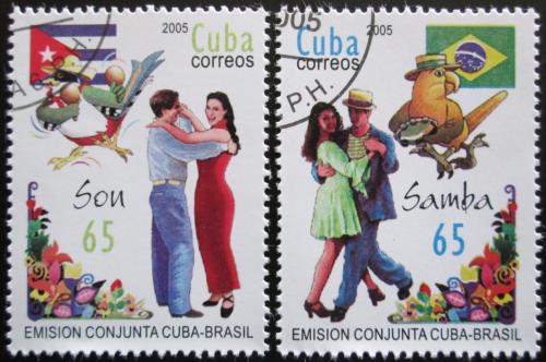 Potovn znmky Kuba 2005 Tanec Mi# 4698-99