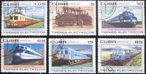 Potovn znmky Kuba 2007 Elektrick lokomotivy Mi# 4888-93