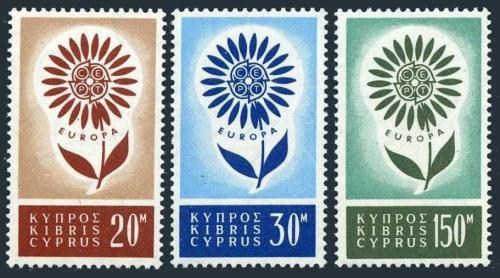 Poštovní známky Kypr 1964 Evropa CEPT Mi# 240-42 Kat 35€