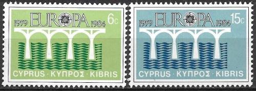 Poštovní známky Kypr 1984 Evropa CEPT Mi# 611-12