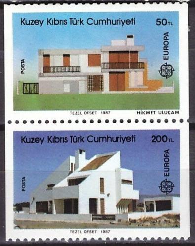 Poštovní známky Kypr Tur. 1987 Evropa CEPT, moderní architektura Mi# 205-06 C
