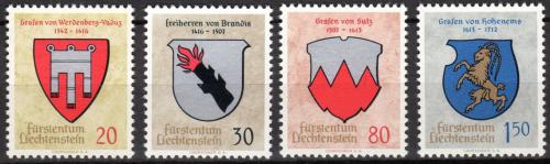 Poštovní známky Lichtenštejnsko 1964 Mìstské znaky Mi# 440-43