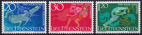 Poštovní známky Lichtenštejnsko 1967 Folklór Mi# 475-77
